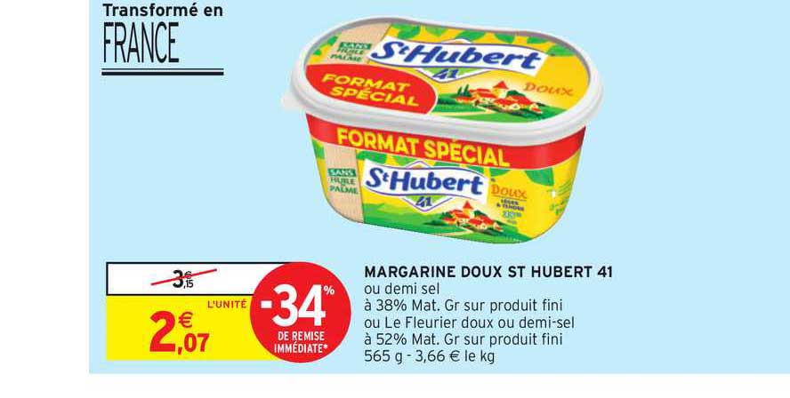margarine doux st hubert 41