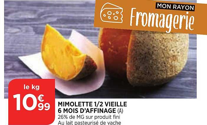 mimolette 1-2 vieille 6 mois d'affinage