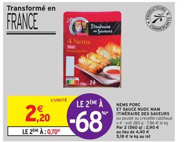 nems porc et sauce nuoc mam itinéraire des saveurs