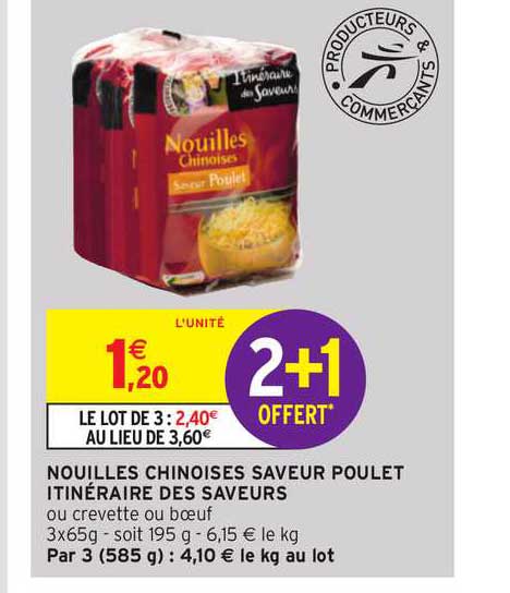 nouilles chinoises saveur poulet itinéraire des saveurs