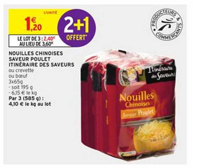 nouilles chinoises saveur poulet itinéraire des saveurs