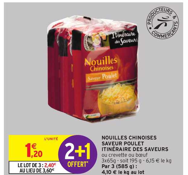 Nouilles Chinoises Saveur Poulet Itinéraire Des Saveurs