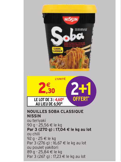 nouilles soba classique nissin