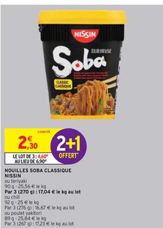 nouilles soba classique nissin