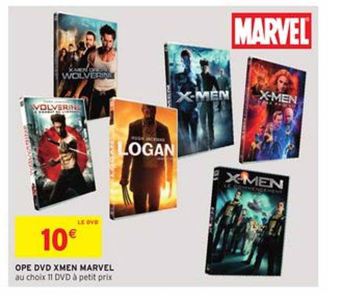 ope dvd xmen marvel