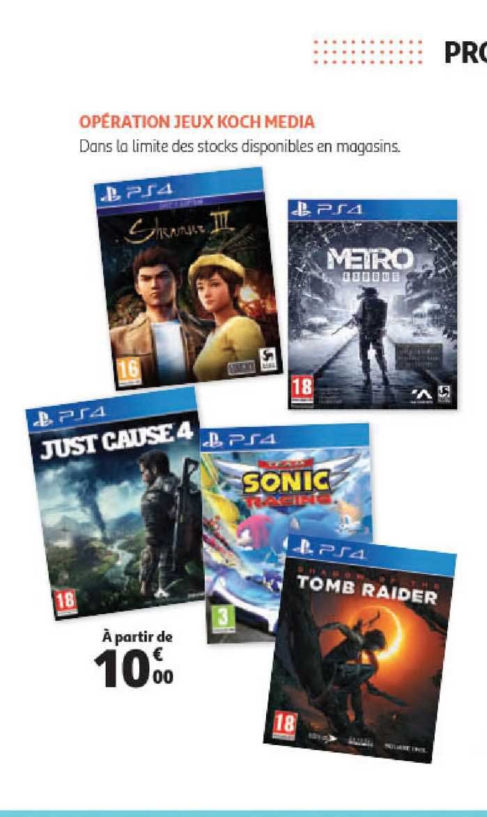 opération jeux koch media