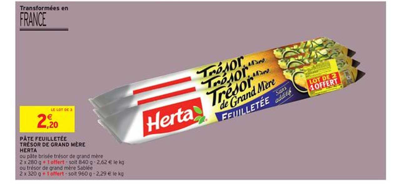 pâte feuilletée trésor de grand mère herta
