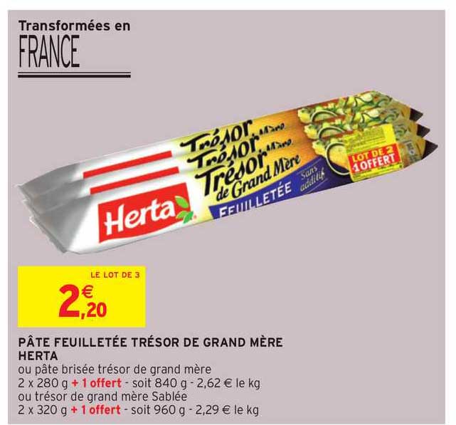 pâte feuilletée trésor de grand mère herta