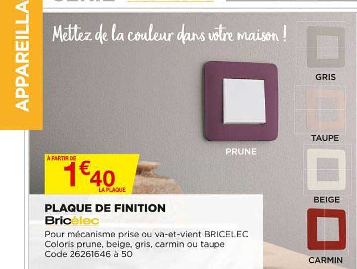 plaque de finition bricélec