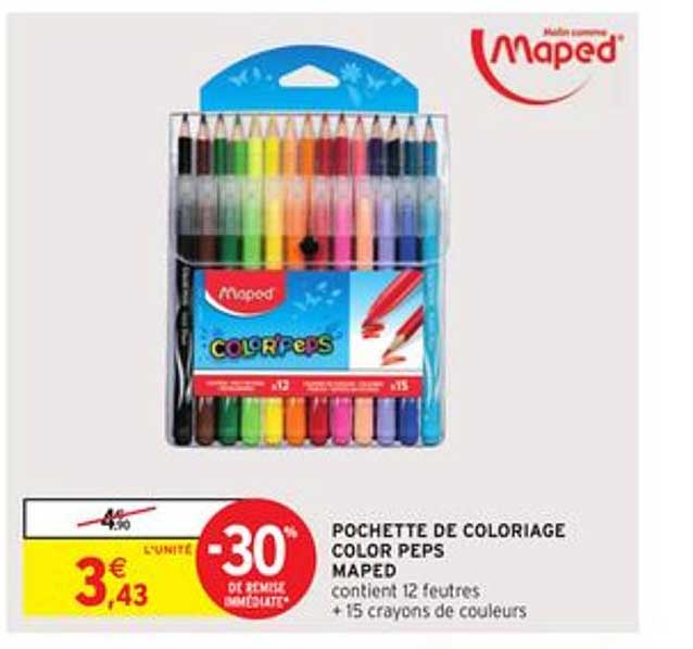 pochette de coloriage color peps maped