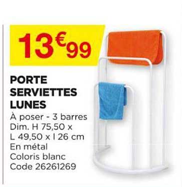 porte serviettes lunes