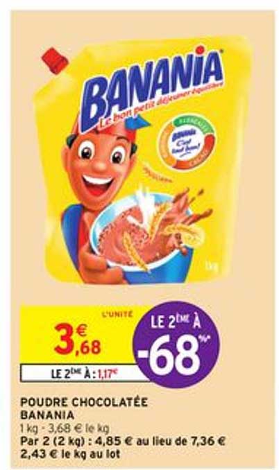 poudre chocolatée banania