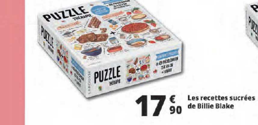 puzzle thérapie : les recettes sucrées de billie blake