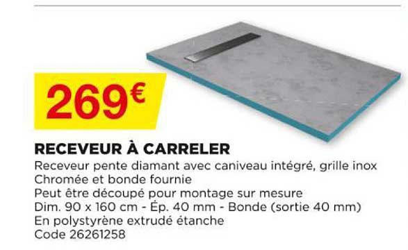 receveur à carreler