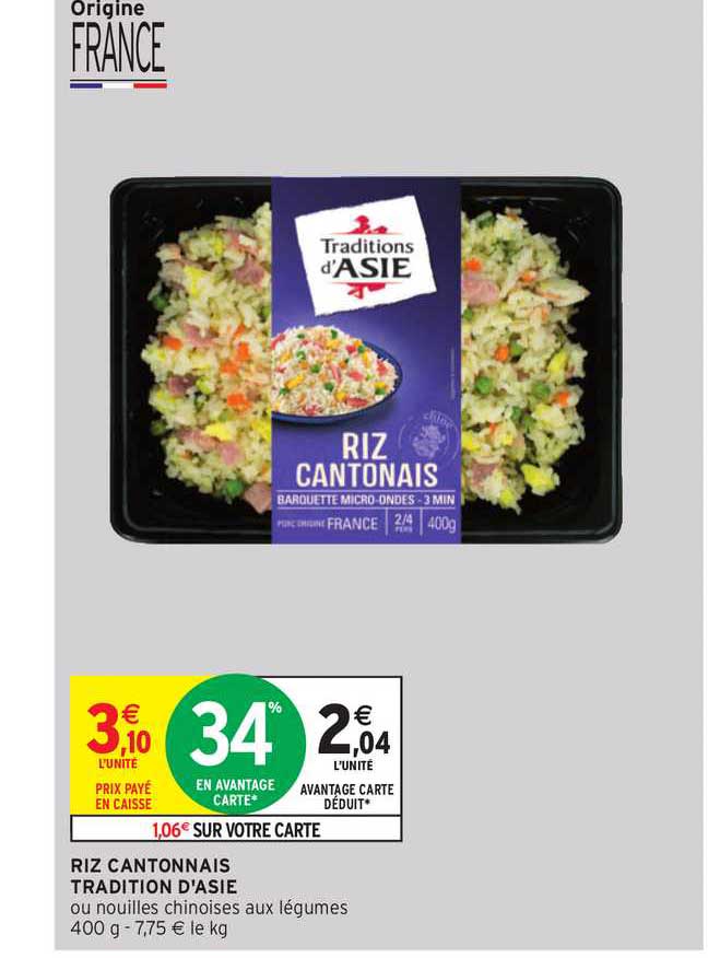riz cantonnais tradition d'asie