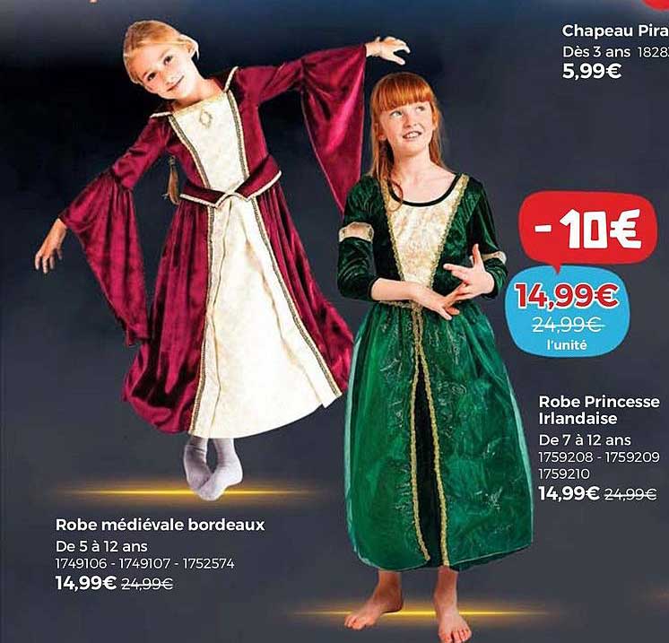 robe princesse irlandaise , robe médiévale bordeaux