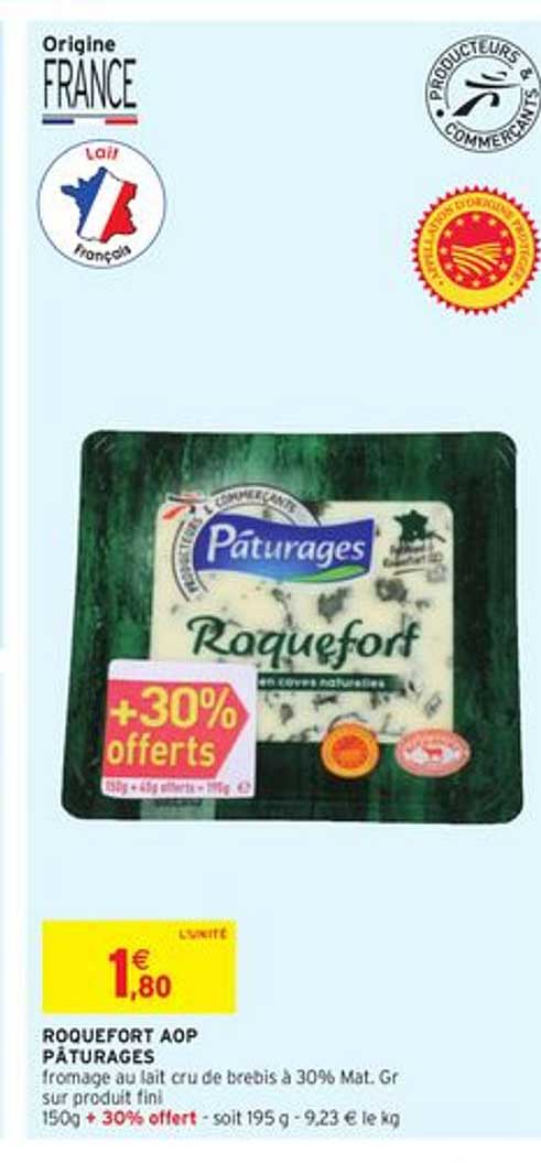 Roquefort Aop Pâturages