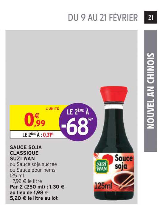 sauce soja classique suzi wan