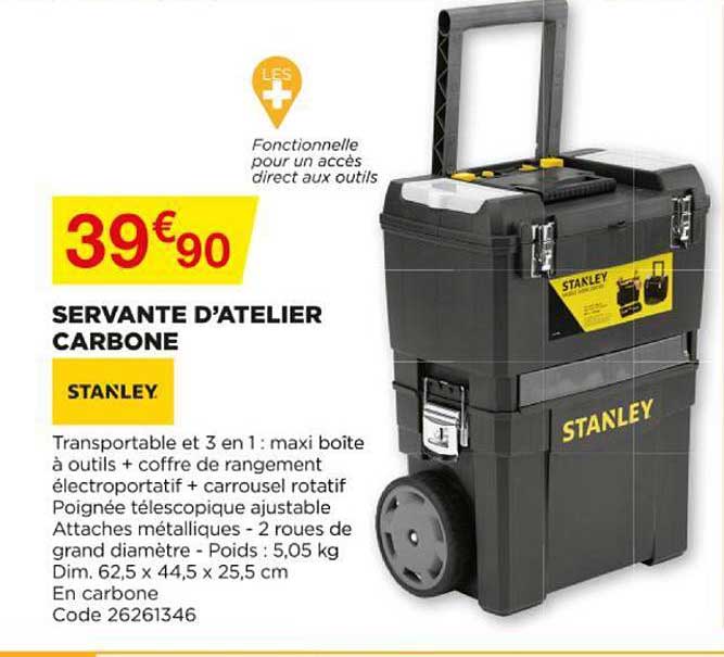 servante d'atelier carbone stanley