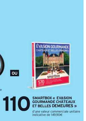 Smartbox «évasion Gourmande Châteaux Et Belles Demeures »