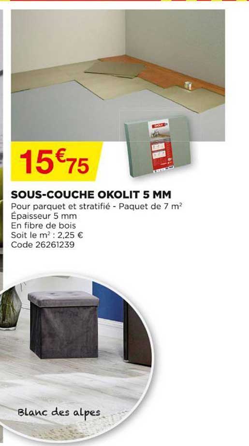 sous-couche okolit 5 mm