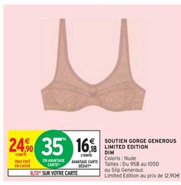 soutien gorge generous limited edition dim