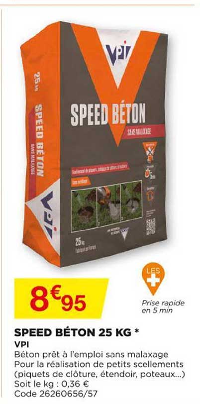 speed béton 25 kg vpi