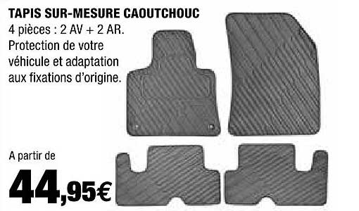 tapis sur-mesure caoutchouc