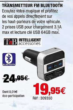 Transmetteur Fm Bluetooth B'nb