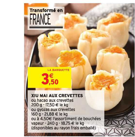 xiu mai aux crevettes