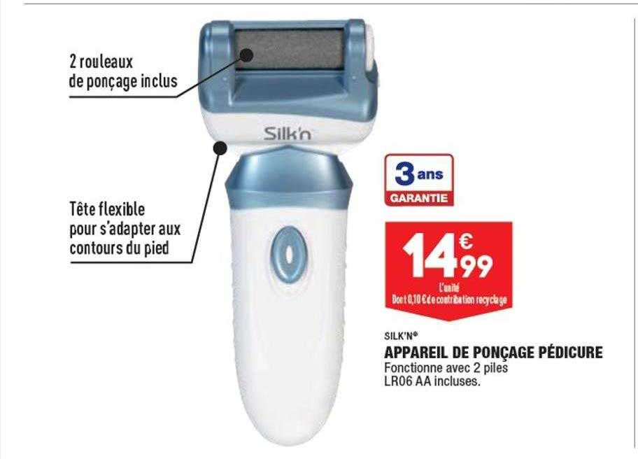 appareil de ponçage pédicure silk'n