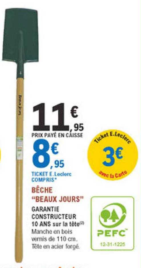 bêche "beaux jours"