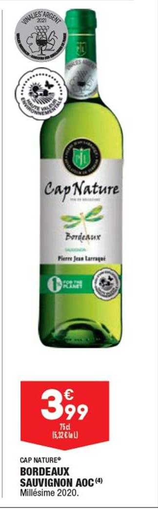 Bordeaux Sauvignon Aoc Cap Nature