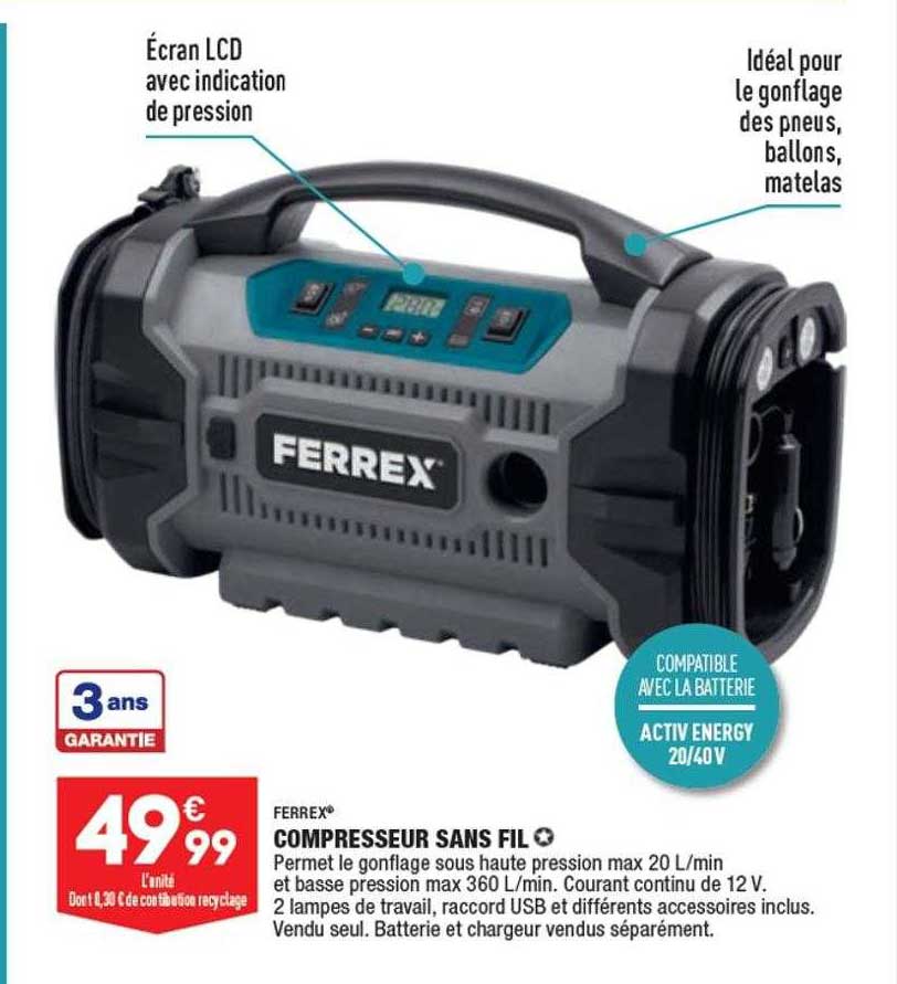 Compresseur Sans Fil Ferrex