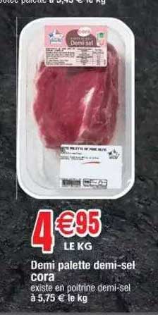 demi palette demi-sel cora