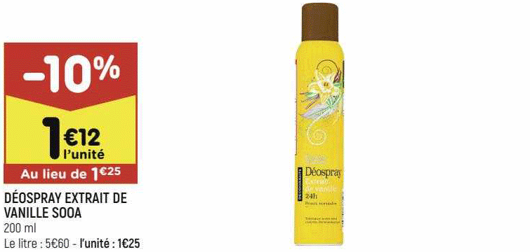 Déospray Extrait De Vanille Sooa