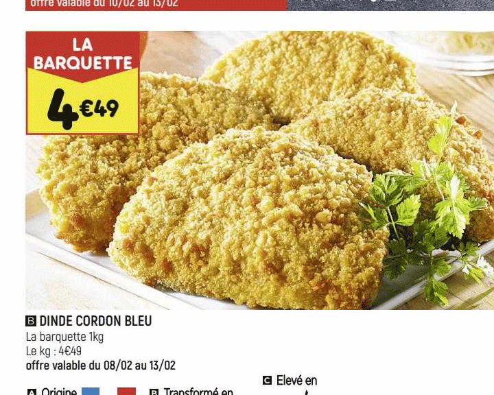 Dinde Cordon Bleu