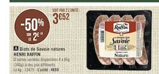 diots de savoie natures henri raffin