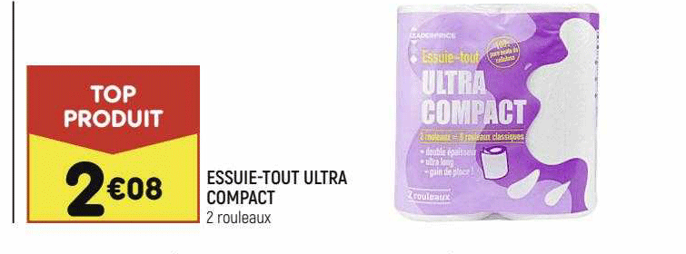 essuie-tout ultra compact
