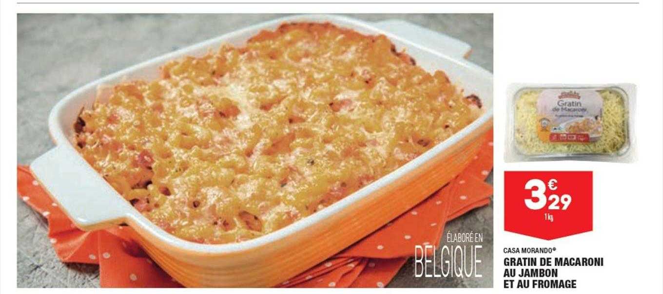 gratin de macaroni au jambon et au fromage casa morando