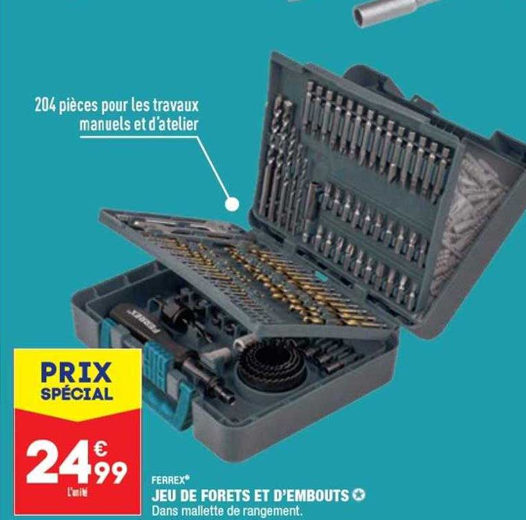 jeu de forets et d'embouts ferrex