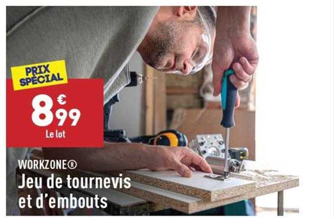Jeu De Tournevis Et D'embouts Workzone