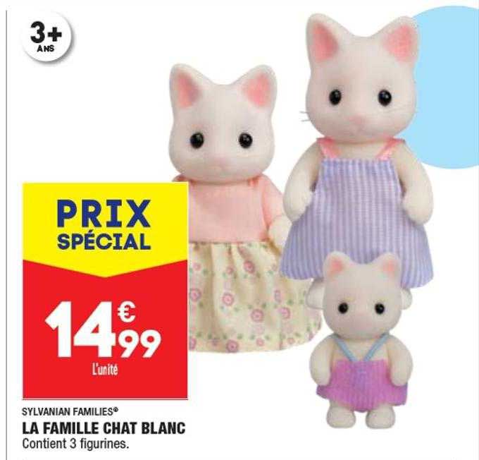 la famille chat blanc sylvanian familiers