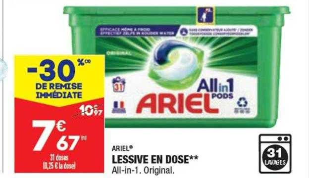 Lessive En Dose Ariel