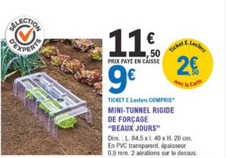 mini-tunnel rigide de forçage "beaux jours"