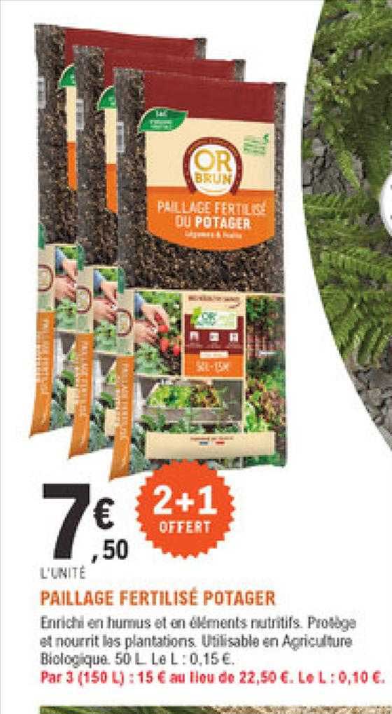 paillage fertilisé potager