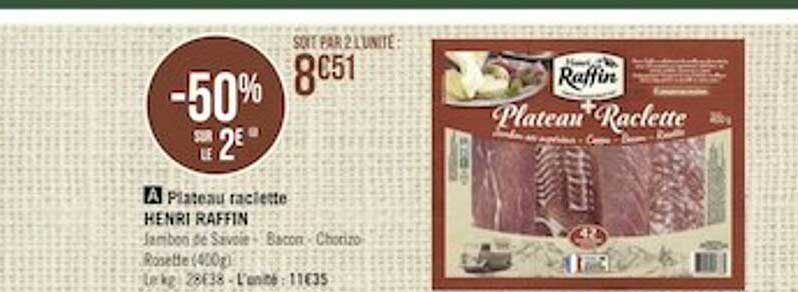 plateau raclette henri raffin