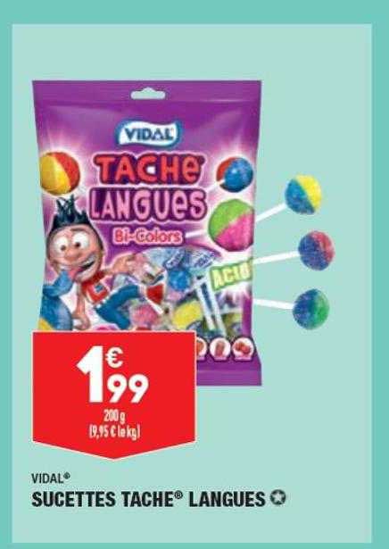sucettes tache langues vidal