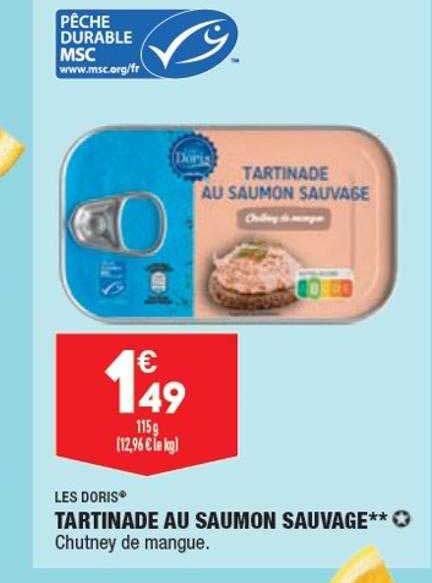 Tartinade Au Saumon Sauvage Les Doris