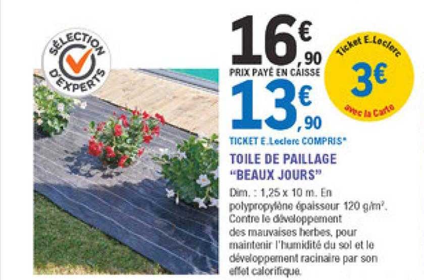 toile de paillage "beaux jours"